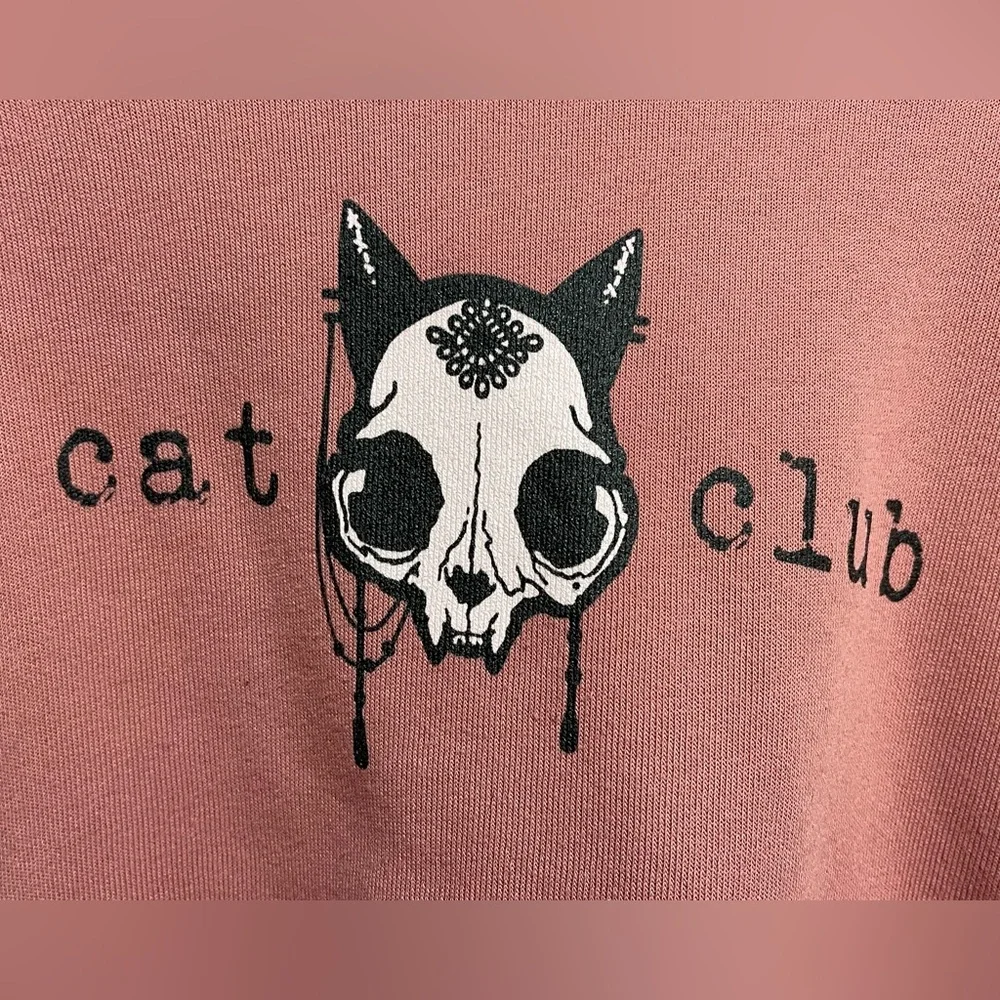 Cat Club Cropped Fleece Pullover - Picture 5 of 7
